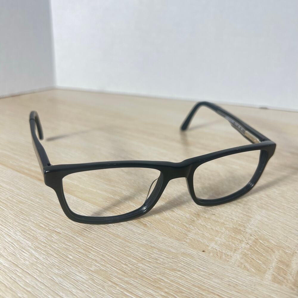 Safilo Elasta E1145 807 Eyeglasses FRAMES ONLY Black Wood Grain 52-17-140 Italy
